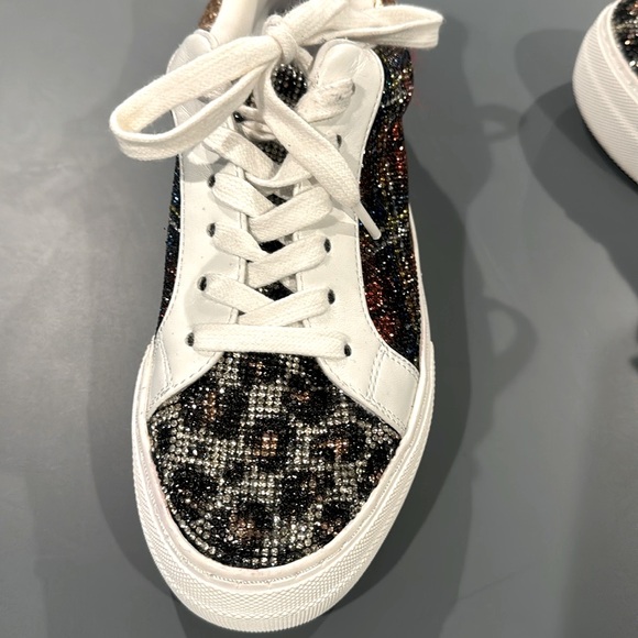 BETSY JOHNSON Rhinestone encrusted, Women’s Lindsay sneakers. Size 6 LIKE NEW - Picture 7 of 16
